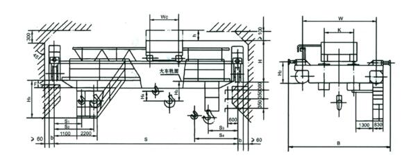 16/3.2噸雙梁行車(chē)結(jié)構(gòu)圖 16/3.2噸雙梁行車(chē)結(jié)構(gòu)圖