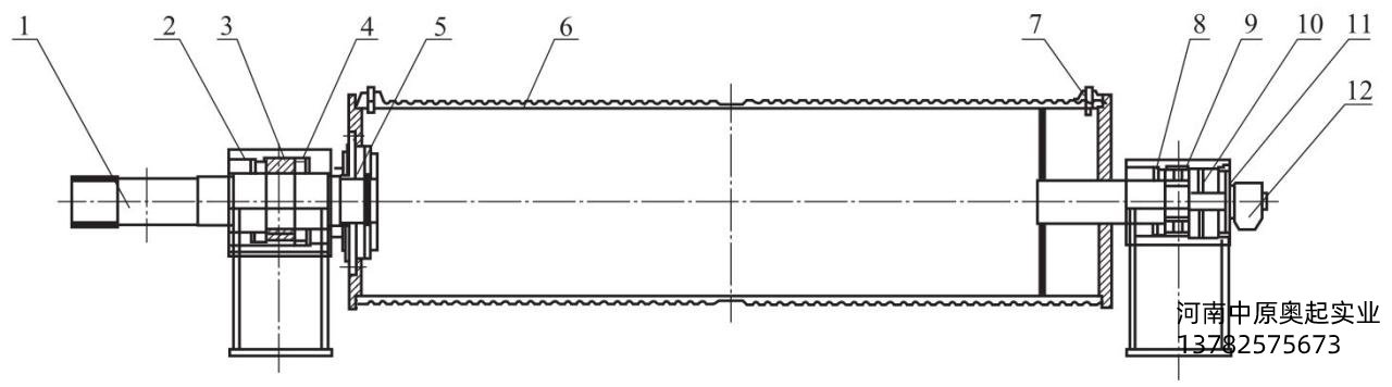 圖2-23中、大歐式起重機(jī)卷筒組